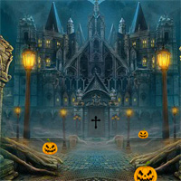 Free online flash games - 8bGames Halloween Abandoned Palace Escape game - WowEscape 