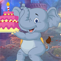 Free online flash games - G4K Birthday Elephant Escape  game - WowEscape 