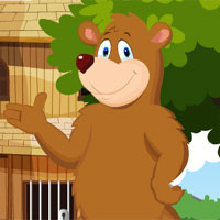 Free online flash games - G4K Cute Brown Bear Rescue  game - WowEscape 