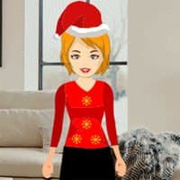 Free online flash games - Christmas house party girl escape game - WowEscape 