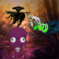 Free online html5 games - Big Halloween Templeland Escape game 
