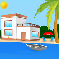 Free online html5 games - Beach House Escape game - WowEscape 