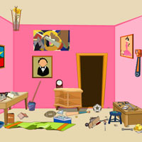 Free online html5 games - Messy Room Escape game - WowEscape 