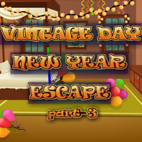 Free online html5 games - Vintage Day New Year Escape-3 game 