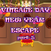Free online html5 games - Vintage Day New Year Escape-5 game - WowEscape 
