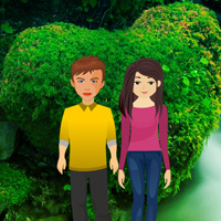 Free online html5 games - Valentine Heart Forest Escape game 