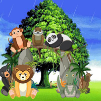 Free online html5 games - Animals Escape From Rainforest game 