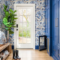 Blue Wallpaper House Escape HTML5