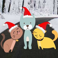 Christmas Cats Land Escape HTML5