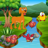 Free online html5 escape games - Dog Attains The House