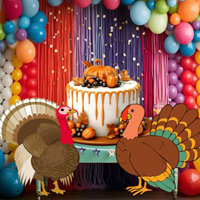 Free online html5 games - Finding Thanksgiving Birthday Cake game - WowEscape