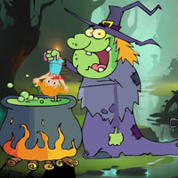 Free online html5 escape games - Free The Witch Trapped Girl