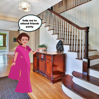 Free online html5 escape games - Leena Attend Friends Party