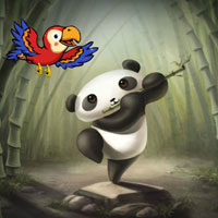 Free online html5 escape games - Parrot Escaped Panda Jungle