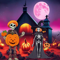 Pumpkin Skeleton Pair Escape HTML5