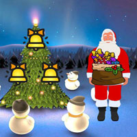 Free online html5 escape games - Santa Entered Christmas Street