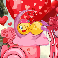 Free online html5 games - Valentine Emoji Couple Escape game 