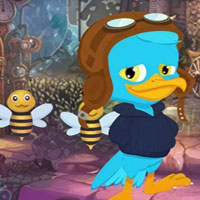 Free online html5 escape games - Bright Blue Bird Girl Escape