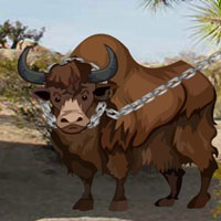 Free online html5 games - Desert Barbary Buffalo Escape HTML5 game 