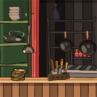 Free online html5 games - GenieFunGames Kitchen Door Rescue Escape game 