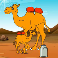 Free online html5 games - Collect To The Camel Milk HTML5 game - WowEscape 