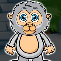 Free online html5 games - G2J Rescue the Snow Monkey in Cage game - WowEscape 