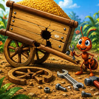Free online html5 escape games - Help the Ant Repair the Cart