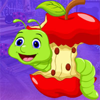 Free online html5 games - G4K Worm Escape From Apple  game - WowEscape 
