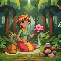 Free online html5 escape games - Help Snake Girl Collects Gems