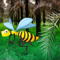 Free online html5 games - Palm Forest Honeybee Escape HTML5 game 