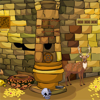 Free online html5 games - SiviGames Cave House Crown Escape game 