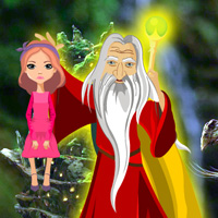 Free online html5 games - Wowescape Save the Girl from Wizard game 