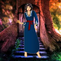 Free online html5 games - Rescue Japanese Girl from Forest game - WowEscape 