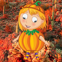 Free online html5 games - Save The Pumpkin Girl HTML5 game 