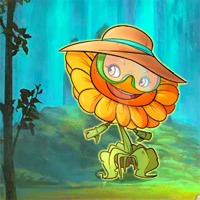 Free online html5 games - G2R Emoji Sunflower Forest Escape game - WowEscape 