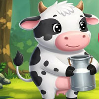 Free online html5 escape games - Cute Milk Cow Rescue