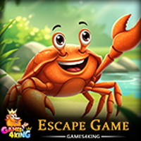 Free online html5 escape games -  Clever Lake Crab Rescue Game