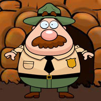 Free online html5 escape games - Save the Obese Forest Officer