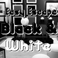 Free online html5 games - Easy Escape-Black and White Hiddenogames game 
