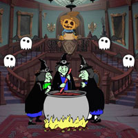 Free online html5 escape games - Wow Flee Trapped Witchs House