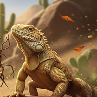 Free online html5 escape games - Desert Iguana Escape