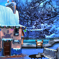 Free online html5 games - EnaGames The Frozen Sleigh-The Park Town Escape game 