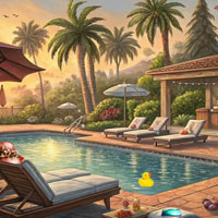 Free online html5 escape games - Sunset Party