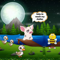 Free online html5 escape games - Wow Piggy Gets Back To Shelter