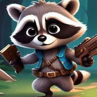 Free online html5 games - Loyal Guardian Raccoon Escape game - WowEscape 