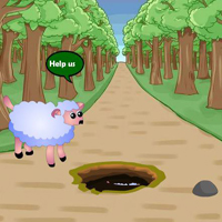 Wow Help Fallen Down Sheep Baby