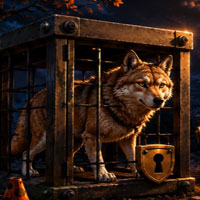 Free online html5 escape games - Unlock the Caged Tibetan Wolf