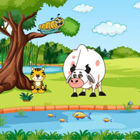 Free online html5 games -  Wow Locate The Cow Calf game - WowEscape 