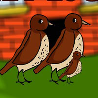 Free online html5 escape games - Wood Thrush Bird Family Escape