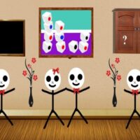 Free online html5 games - G2M Scary Stickman House Escape game 